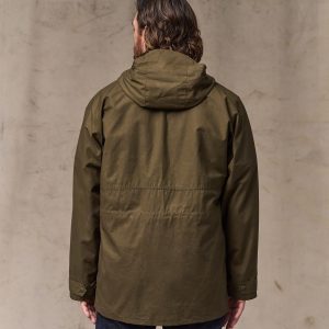 Alternative view of Dry Wax Omak Coat - Burnt Olive