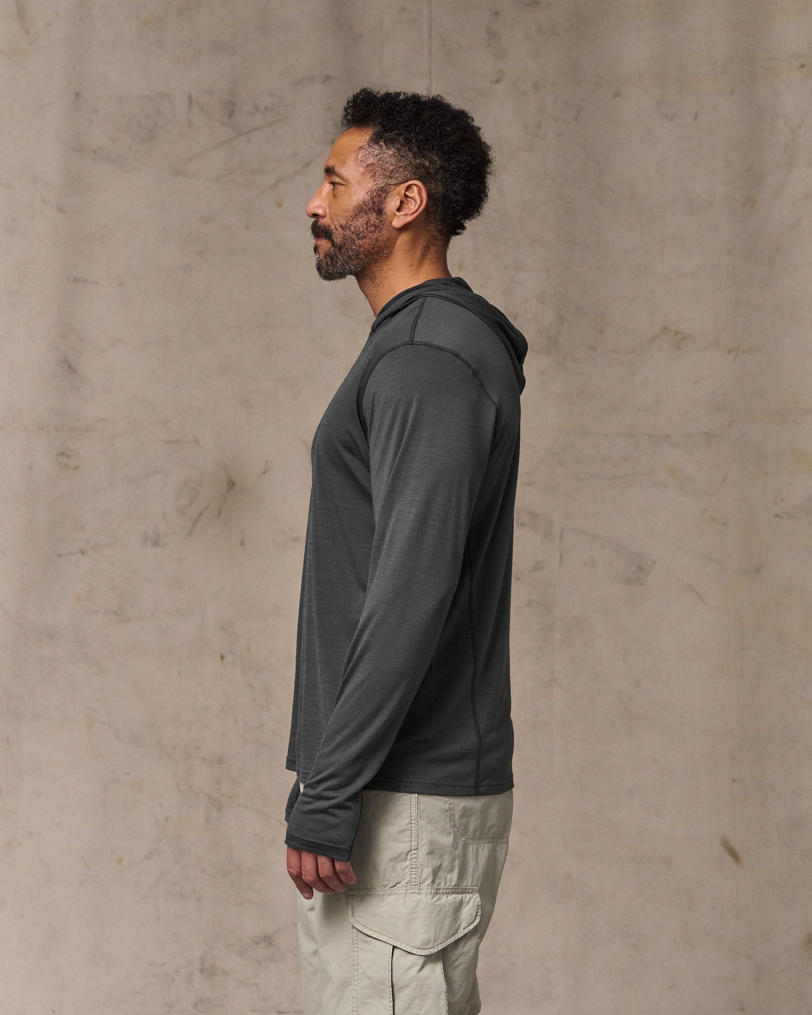 Wool-Blend UPF Hoodie - Raven - Image 4