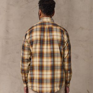 Alternative view of Madras Button-Down Shirt - Tan / Spruce Multicolor