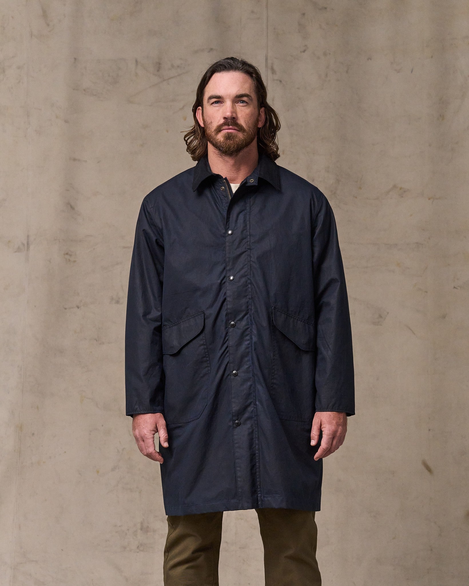 Cover Cloth Trench Coat - Harbor Blue
