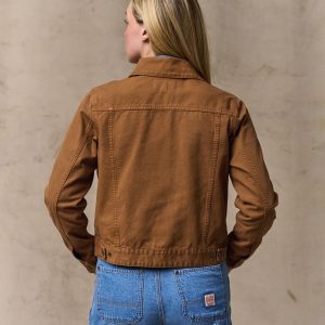 Alternative view of Women's Canvas Short Cruiser Jacket - Harvest Tan