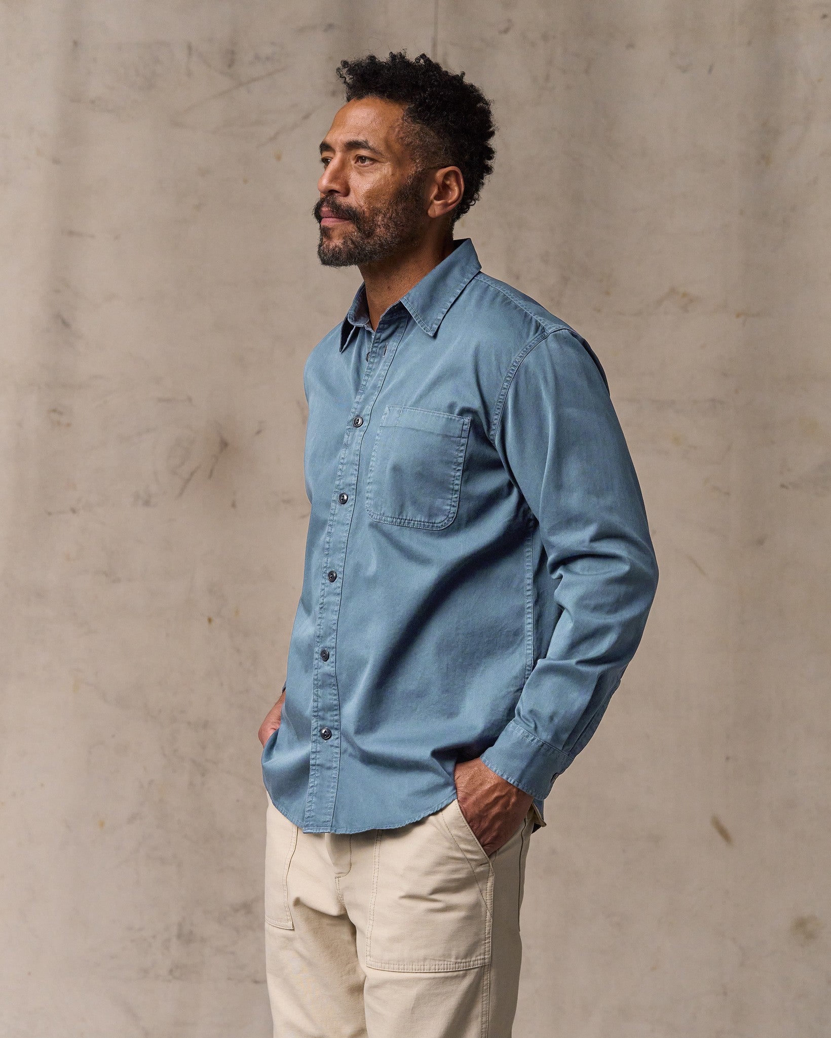 4.5-oz. Twill Shirt - Orion Blue - Image 4