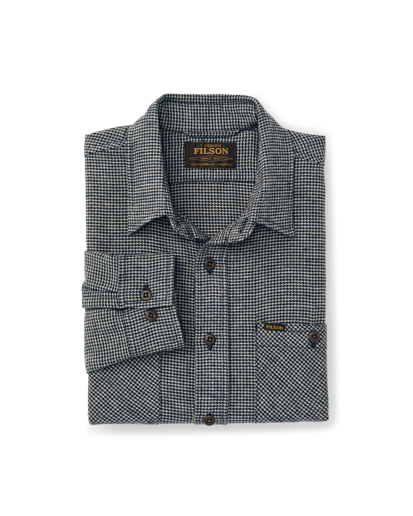 Rangeland Flannel Shirt - Navy / Tan Plaid - Image 6