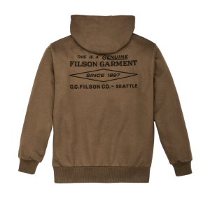 Alternative view of Prospector Embroidered Hoodie - Dark Tan Diamond