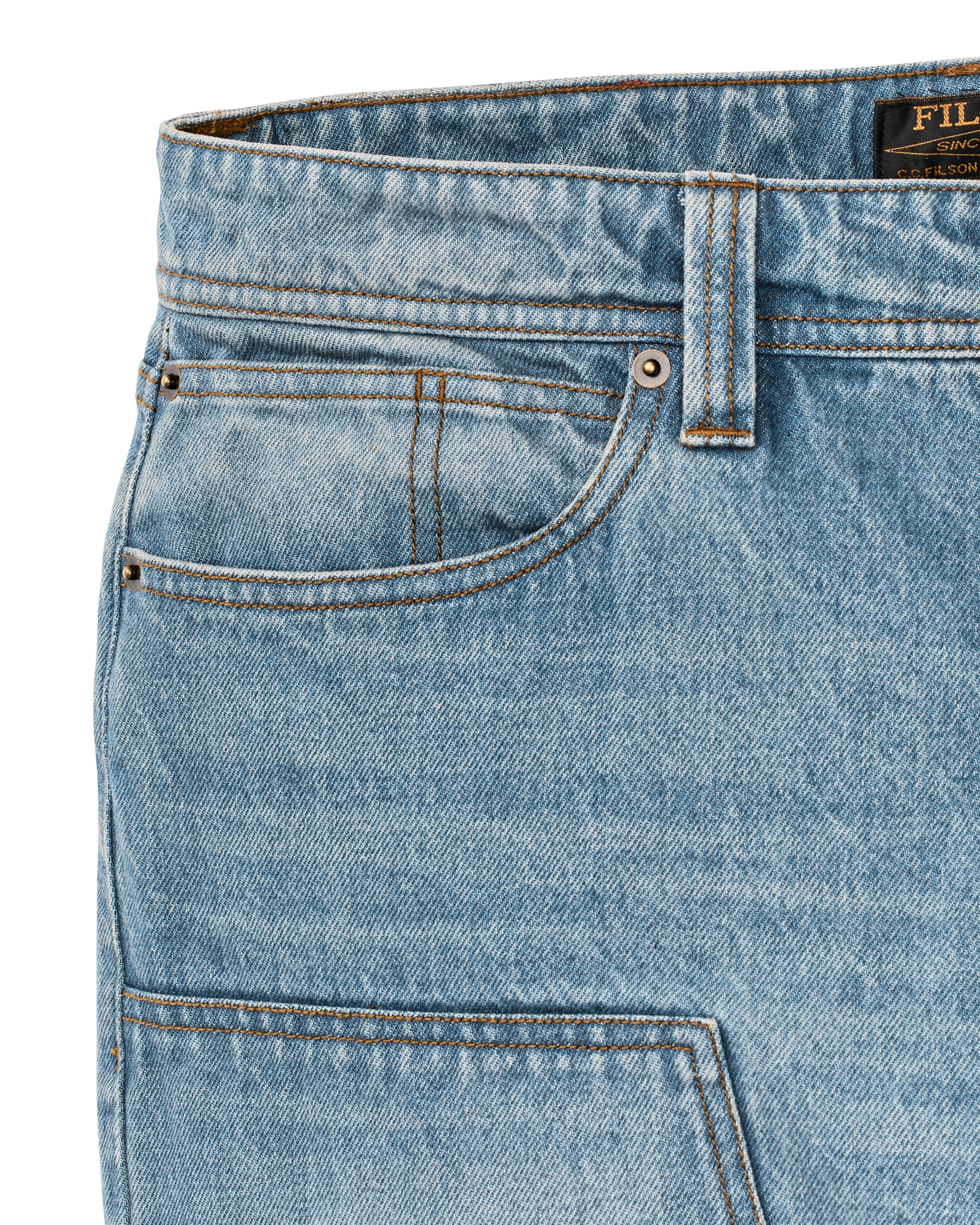 14-oz. Double-Front Jeans - Vintage Indigo - Image 6