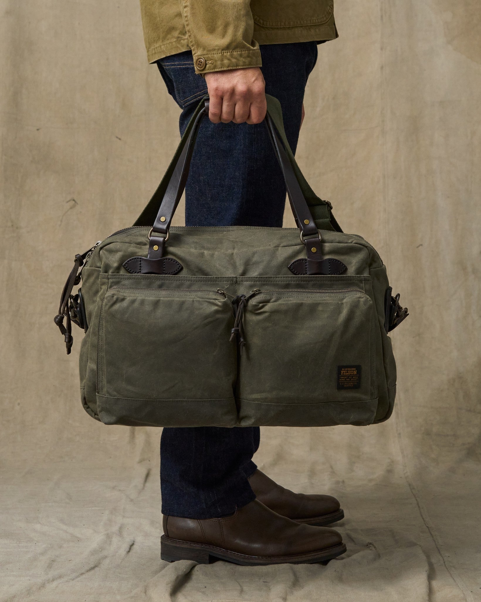 48 Hour Tin Cloth Duffle Bag - Otter Green - Image 2