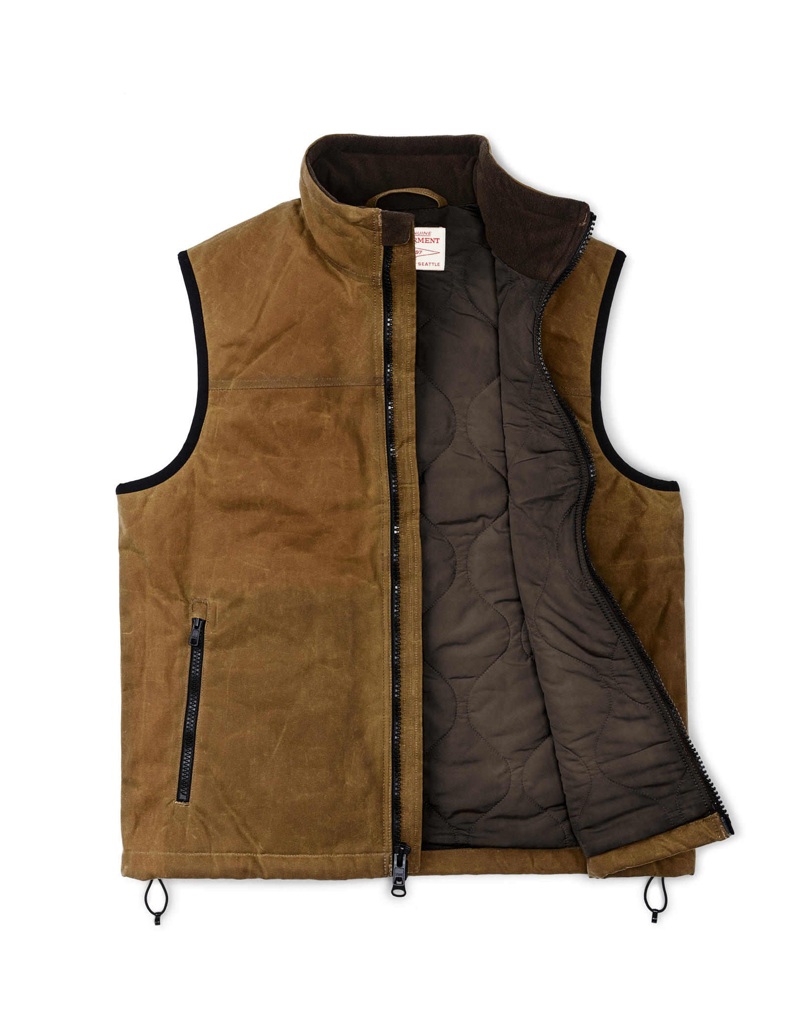Tin Cloth Insulated Vest - Dark Tan - Image 3