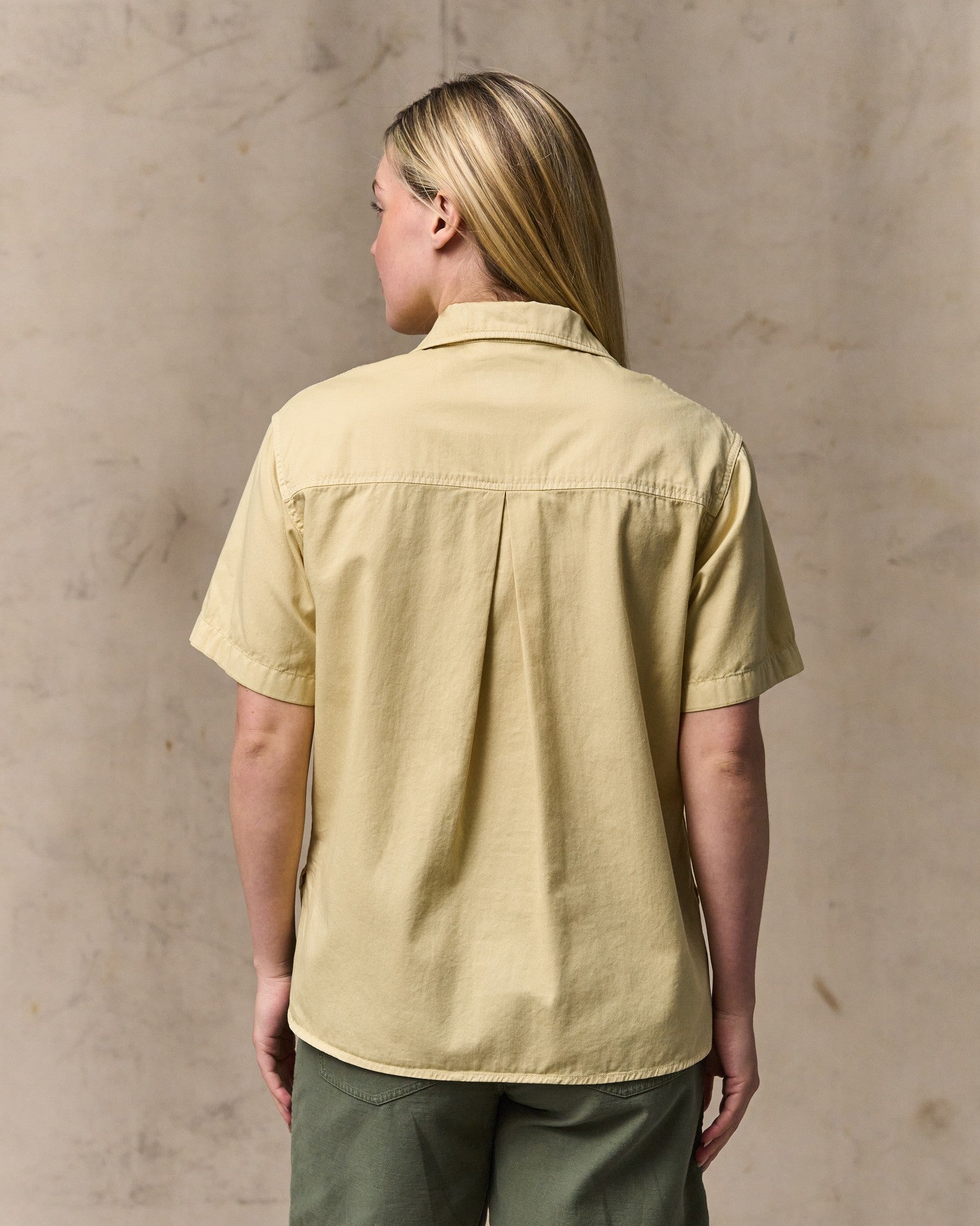 Women's Twill Popover Shirt - Pale Tan - Image 2