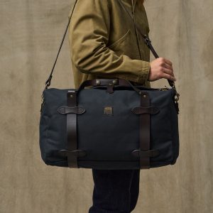 Medium Rugged Twill Duffle Bag - Navy