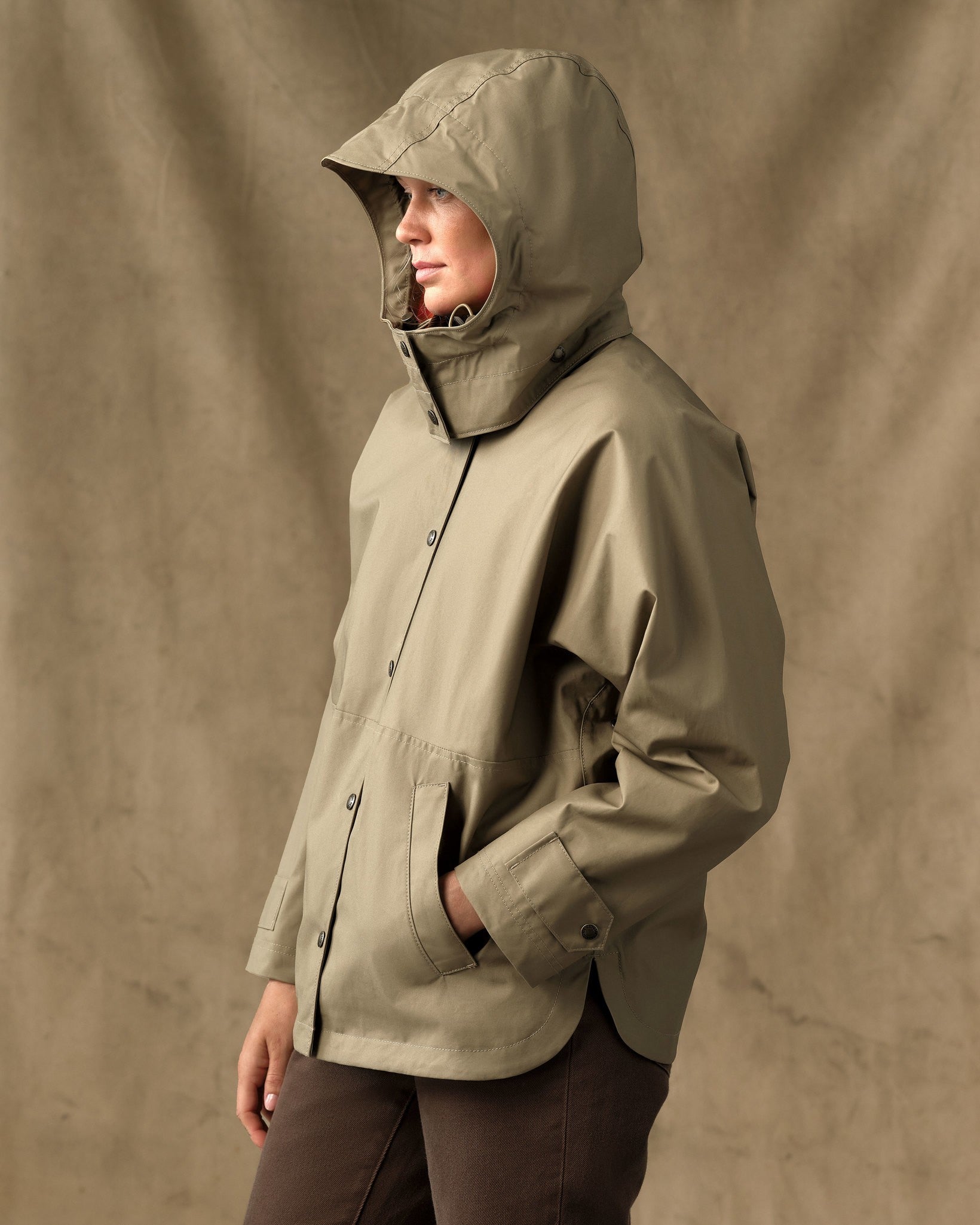 Women's Harbor Front Waxed Jacket - Marsh Tan - Image 4