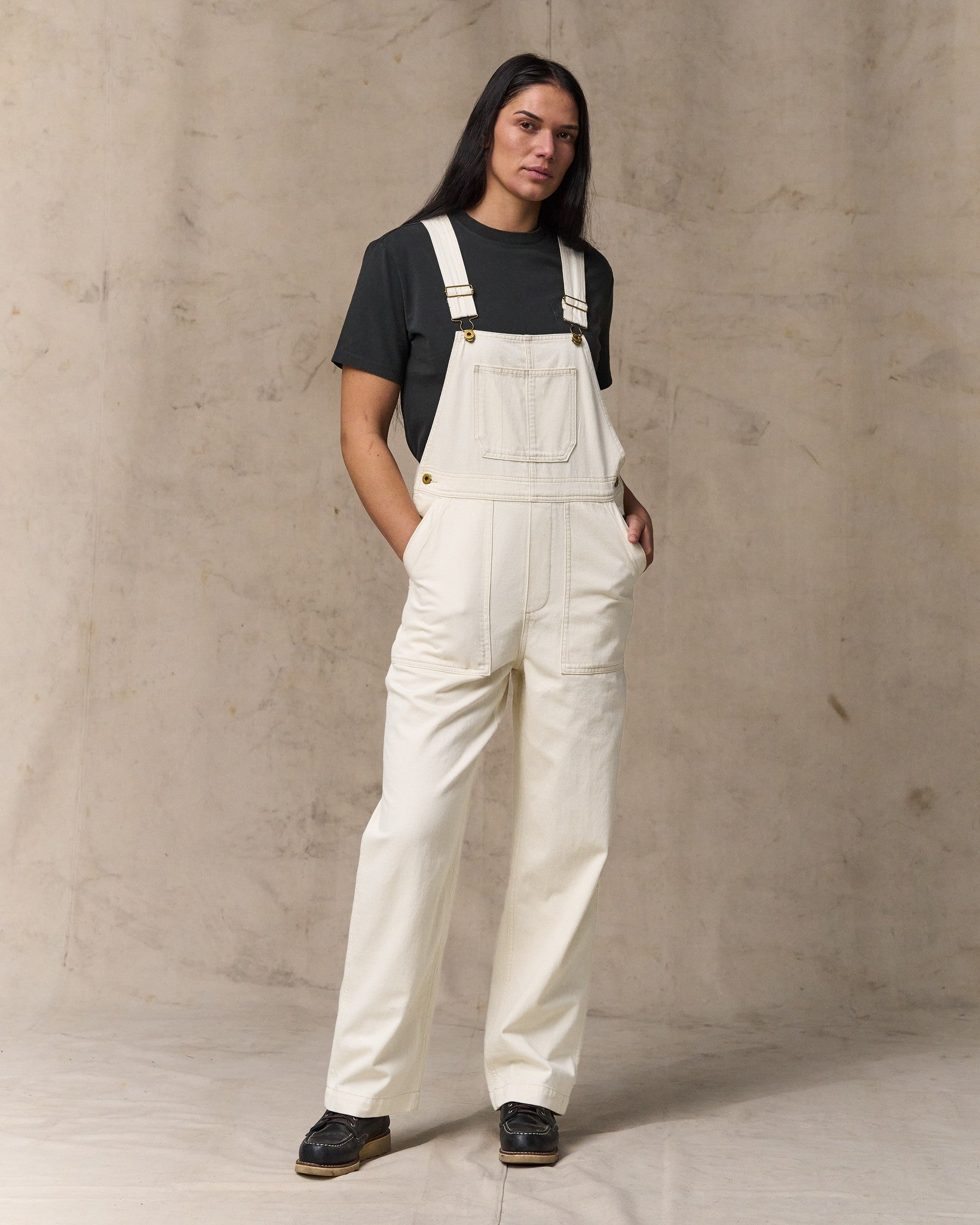 Women's Denim Overalls - Natural Seed