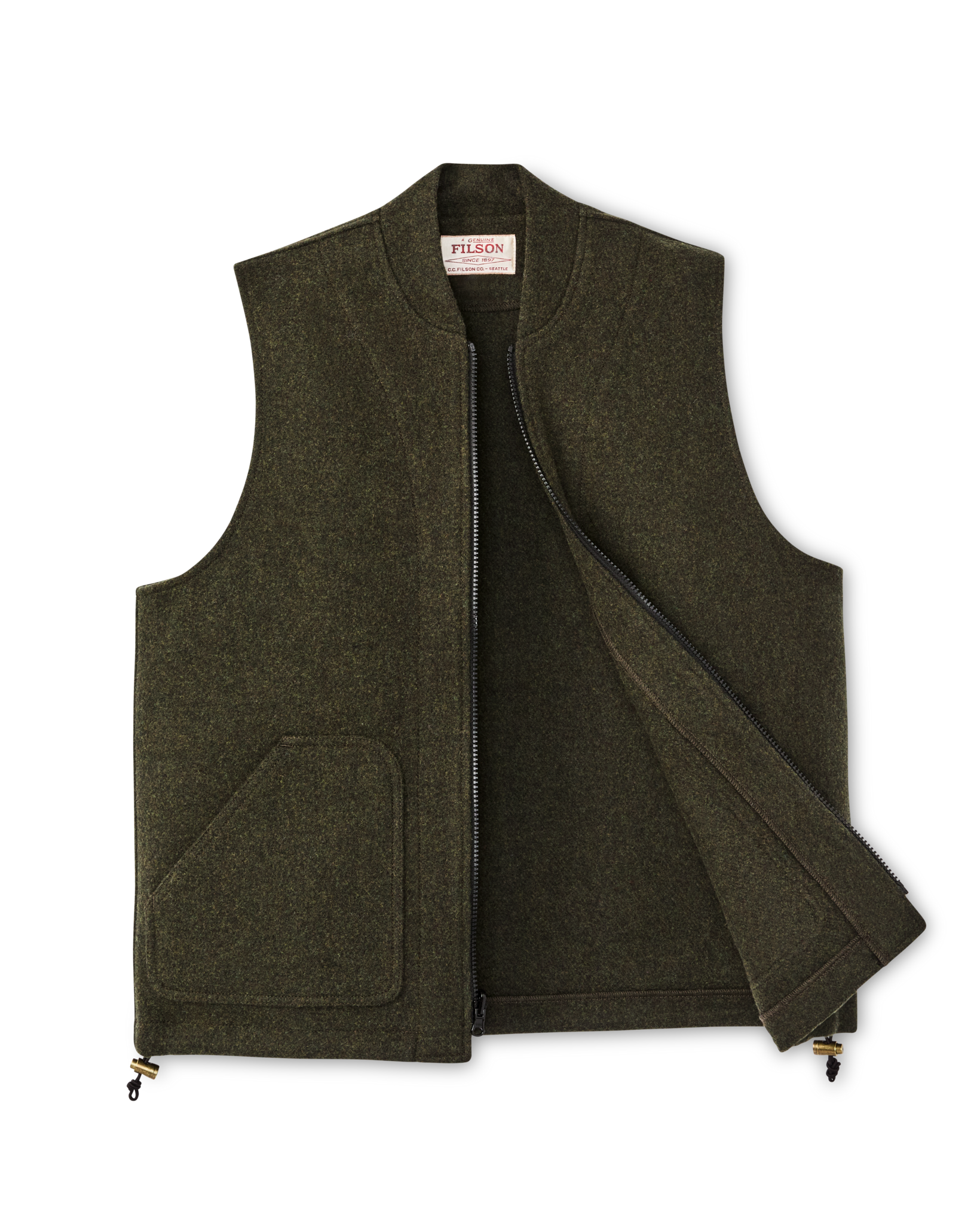 Wool Vest Liner - Forest Green - Image 3