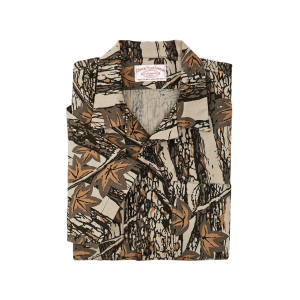 Alternative view of Rustic Short Sleeve Camp Shirt - Maple Bark Camo / Tan