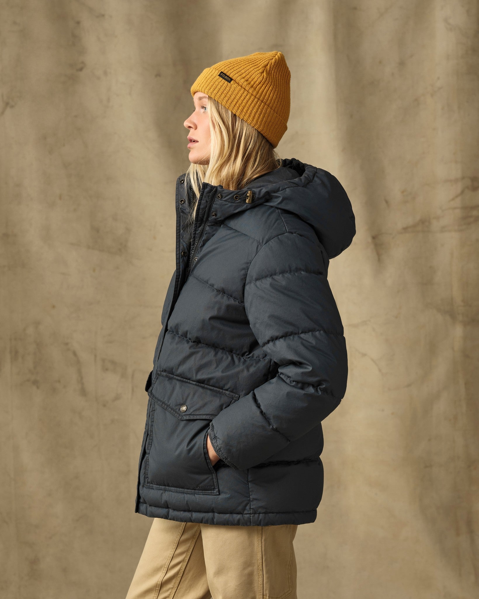 Women's Heritage Cotton Down Parka - Bluefin - Image 3