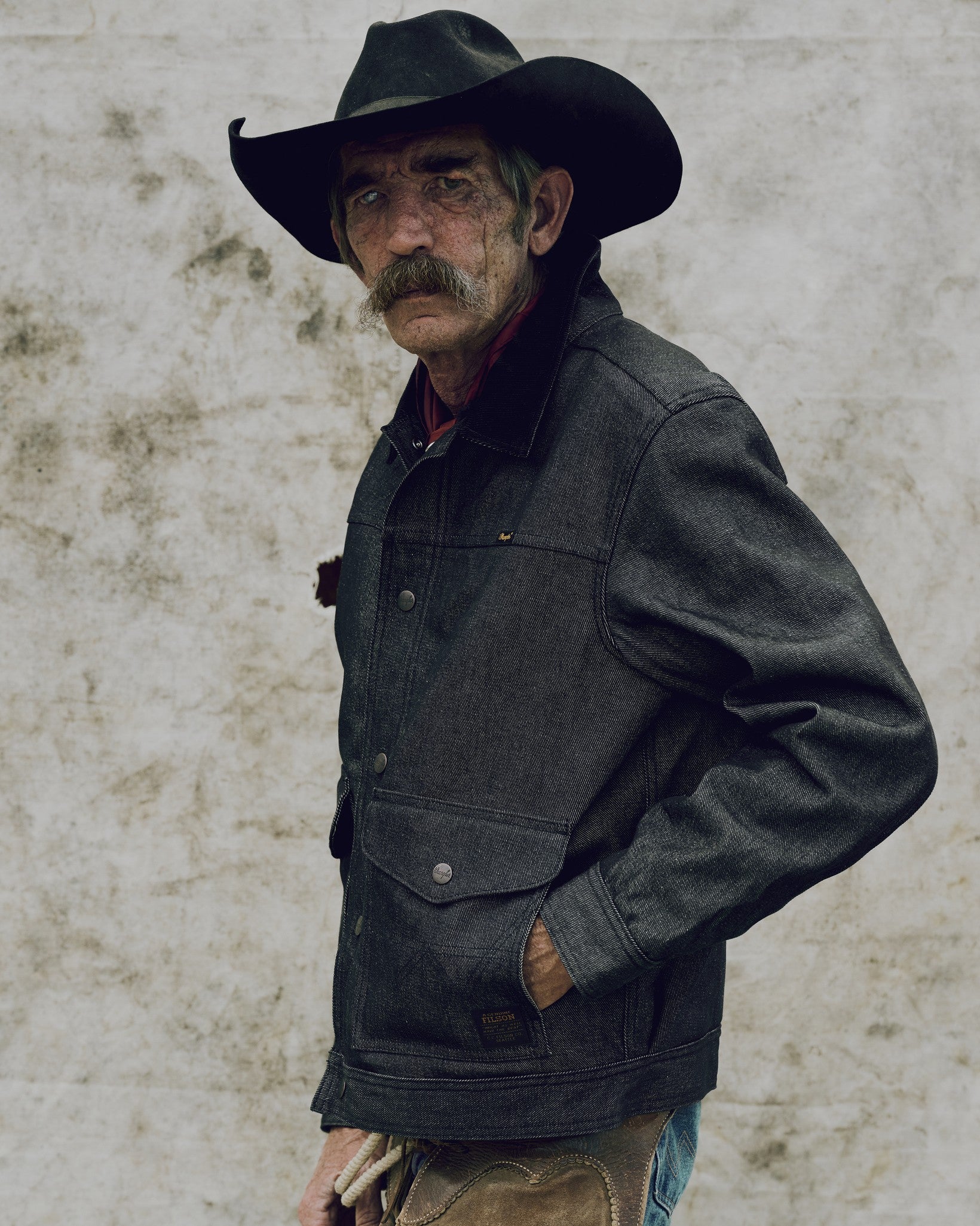 Wrangler X Filson Denim Work Jacket - Black - Image 2