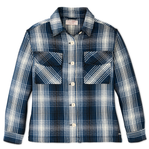 Alternative view of Women's Deer Island Jac-shirt - Cobalt / Natural Shadow Plaid