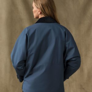 Alternative view of Women's Harbor Front Waxed Jacket - Navy