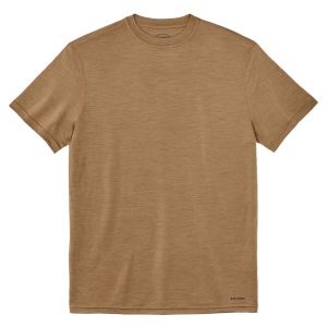 210g Merino Wool Short Sleeve Crewneck T-Shirt - Rugged Tan