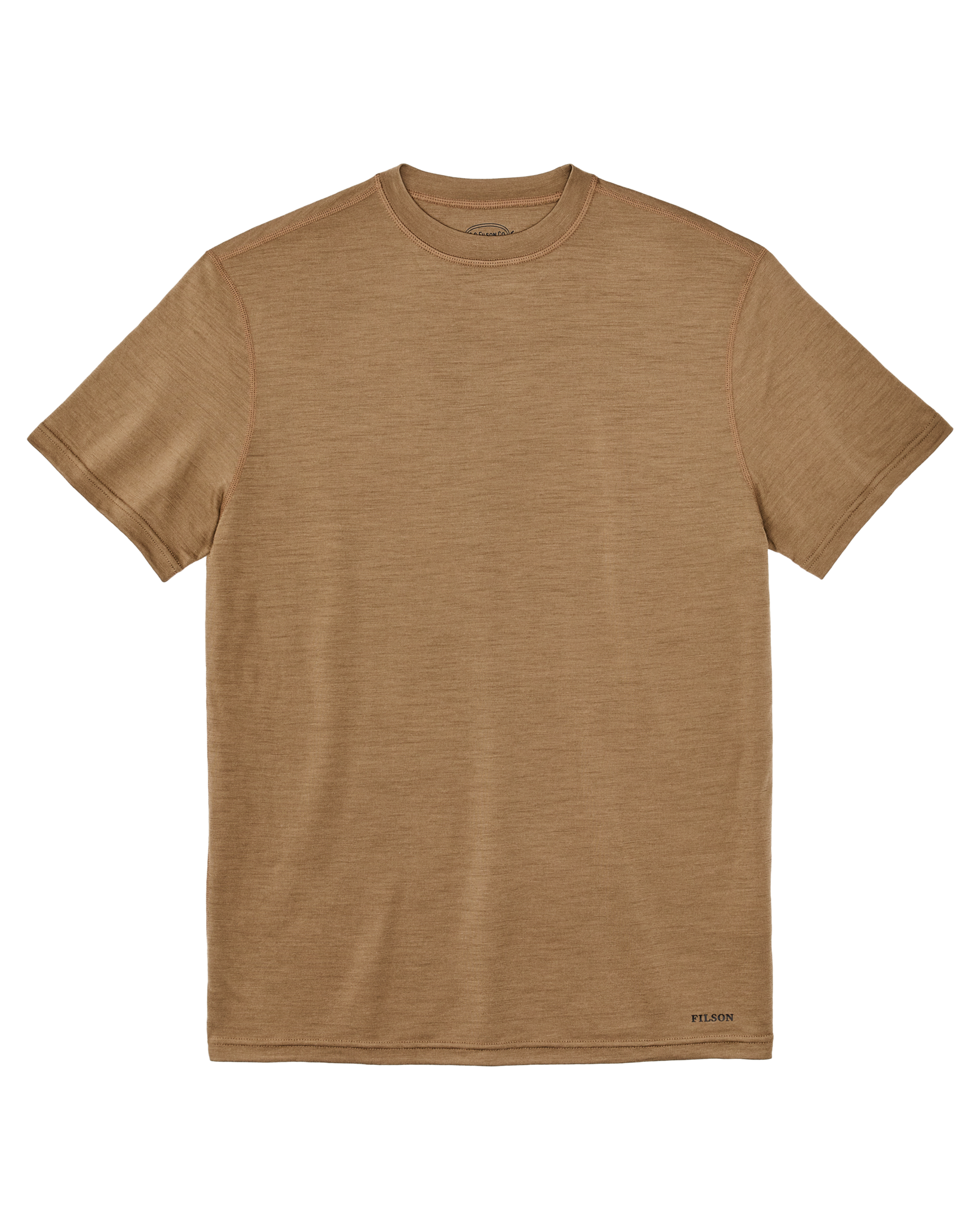 210g Merino Wool Short Sleeve Crewneck T-Shirt - Rugged Tan