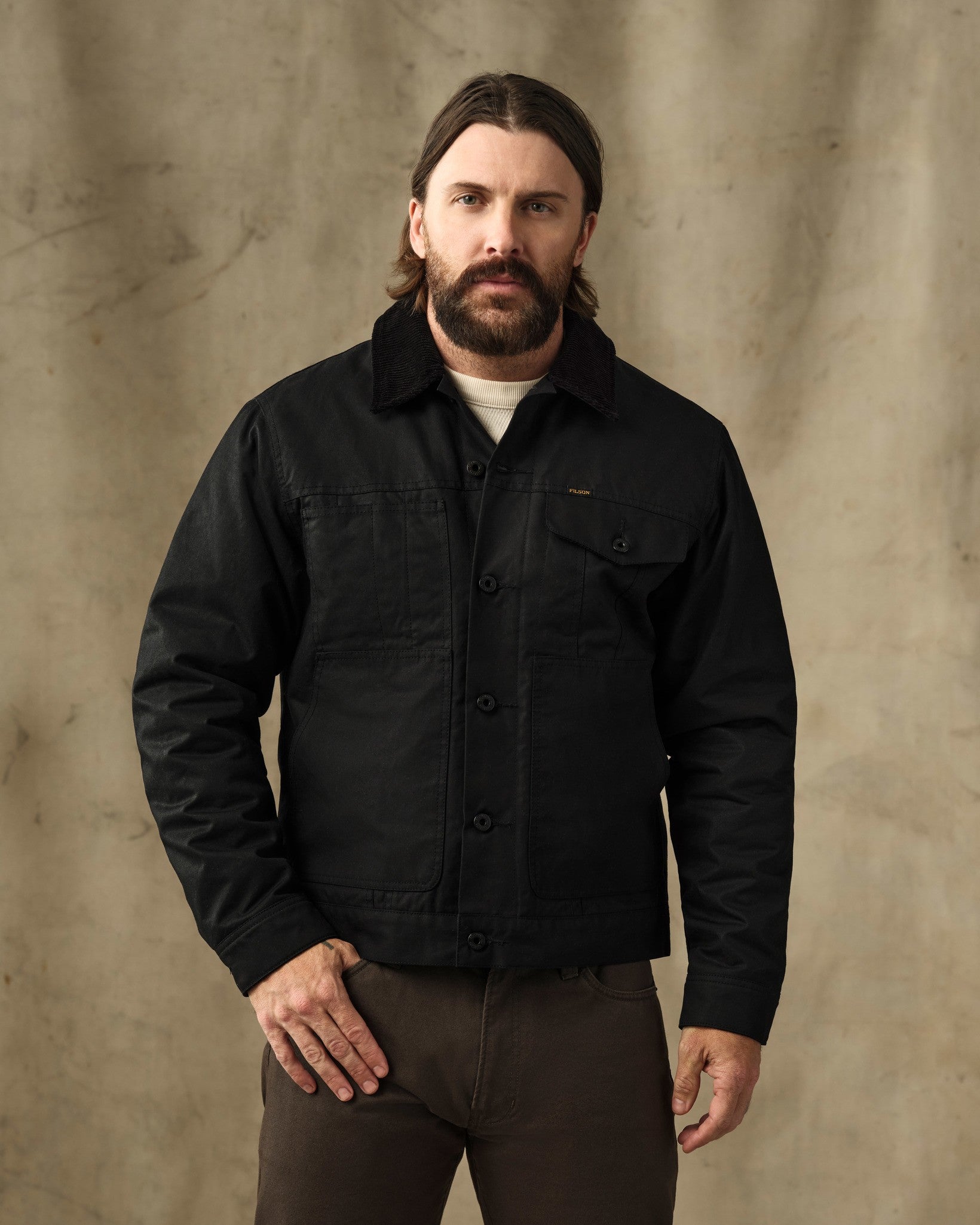 Insulated Short Cruiser Jacket - Black - Image 6