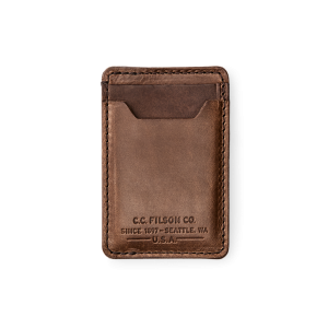 Alternative view of Filson Leather Card Case - Natural Brown
