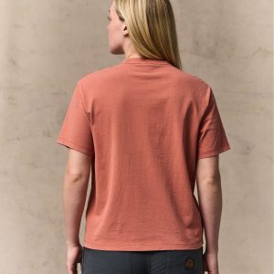 Alternative view of Women's Short Sleeve Pocket Tee - Copper Brown