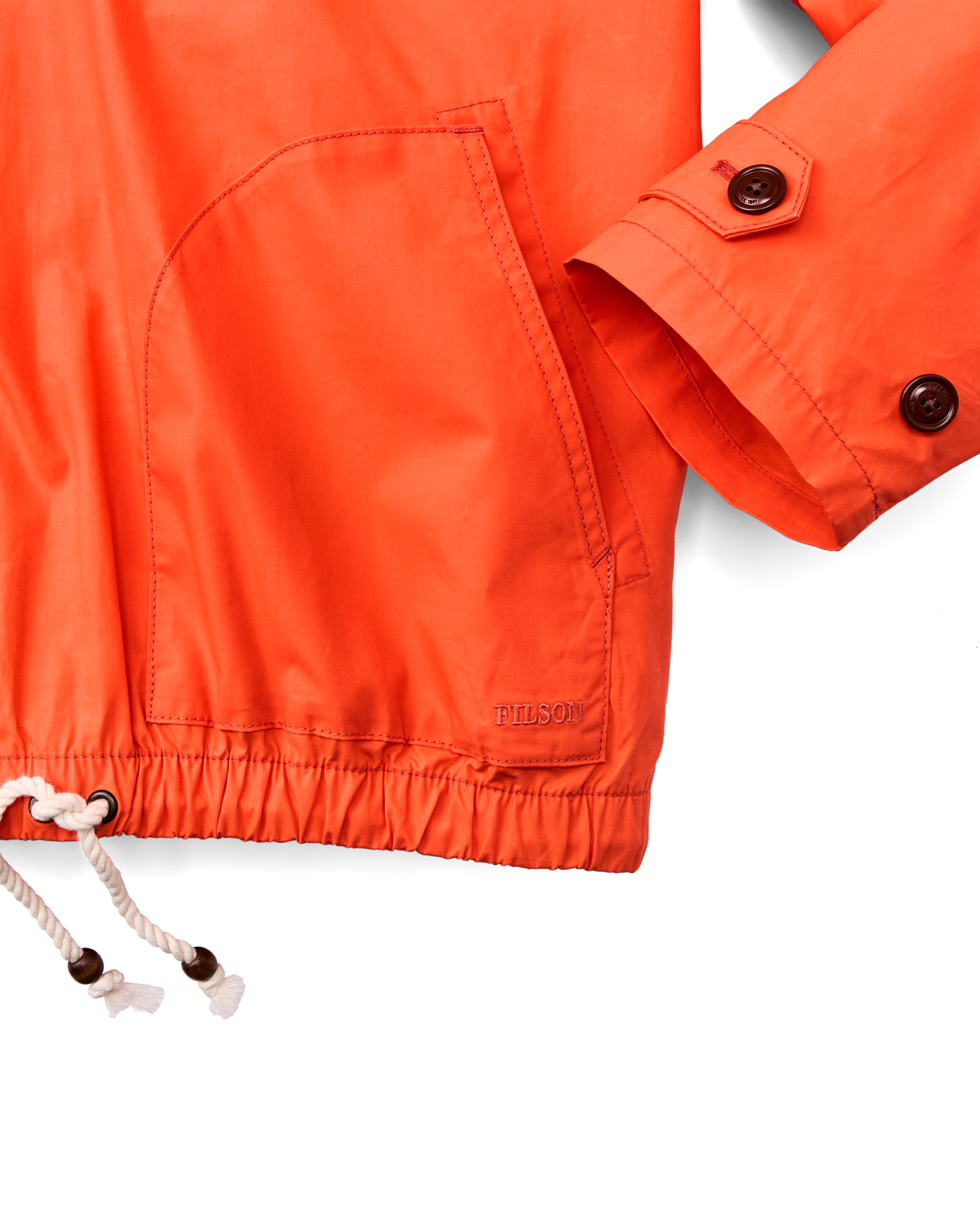 Women's Dry Wax Hooded Popover - Flame - Image 5