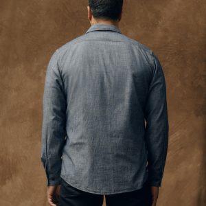 Alternative view of Chambray Cpo Shirt - Rinsed Indigo Chambray