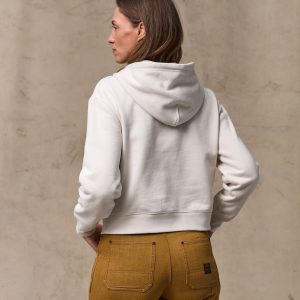 Alternative view of Women's French Terry Half-zip Hoodie - Ivory