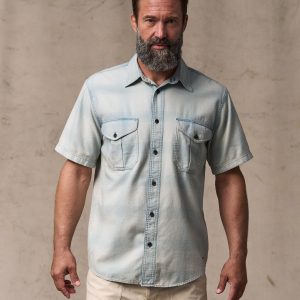 Short Sleeve Lightweight Alaskan Guide Shirt - Indigo Plaid