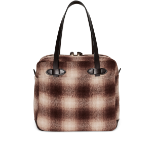 Alternative view of Mackinaw Wool Zipper Tote Bag - Brown / Tan Ombre