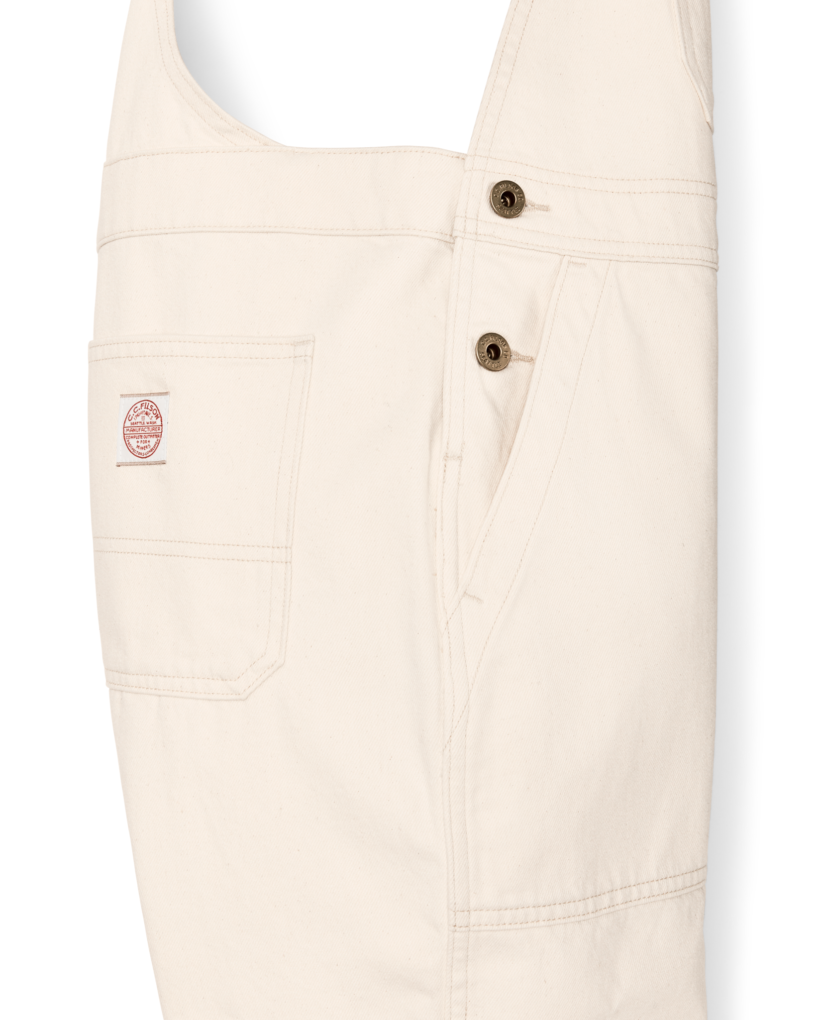 Women's Denim Overalls - Natural Seed - Image 8