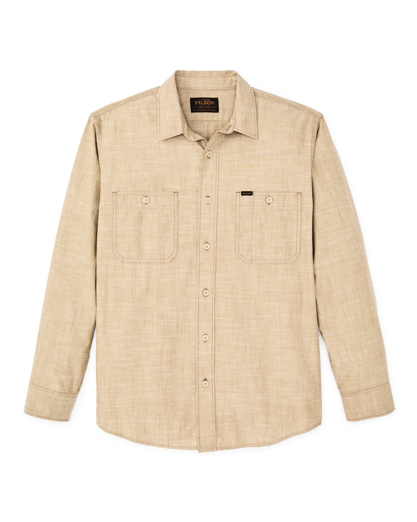 Chambray Cpo Shirt - Tan - Image 4
