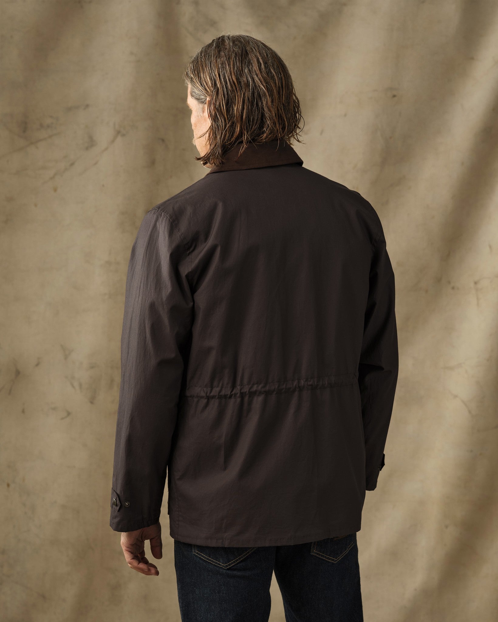Dry Wax Mile Marker Coat - Dark Brown - Image 3
