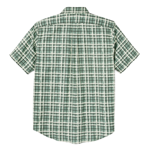 Alternative view of Short Sleeve Lightweight Alaskan Guide Shirt  - Deep Sea / Speckle Plaid