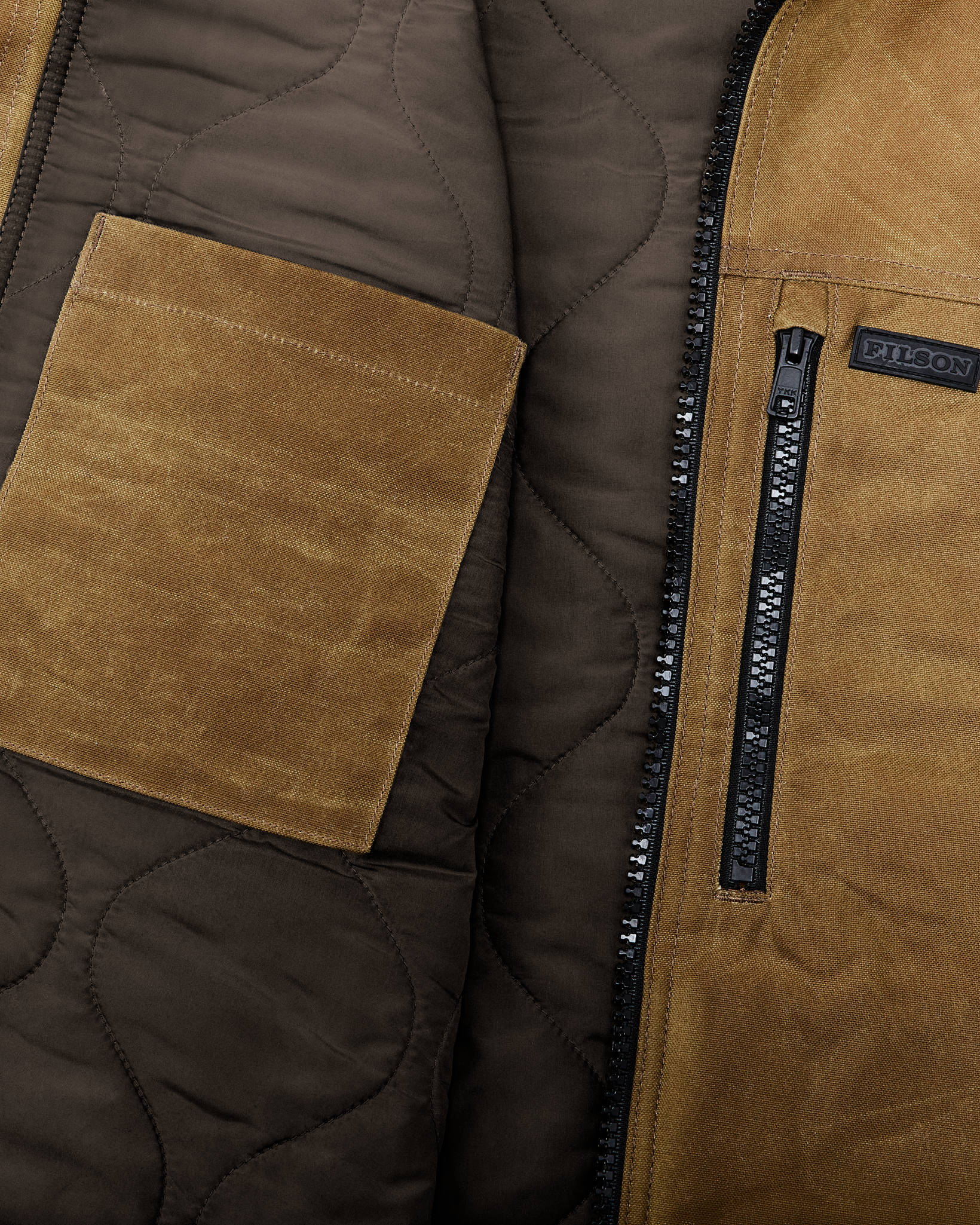 Tin Cloth Insulated Vest - Dark Tan - Image 5