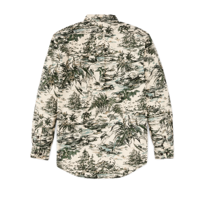 Alternative view of Filson X Housefly Washed Feather Cloth Shirt - Khaki / Scenic