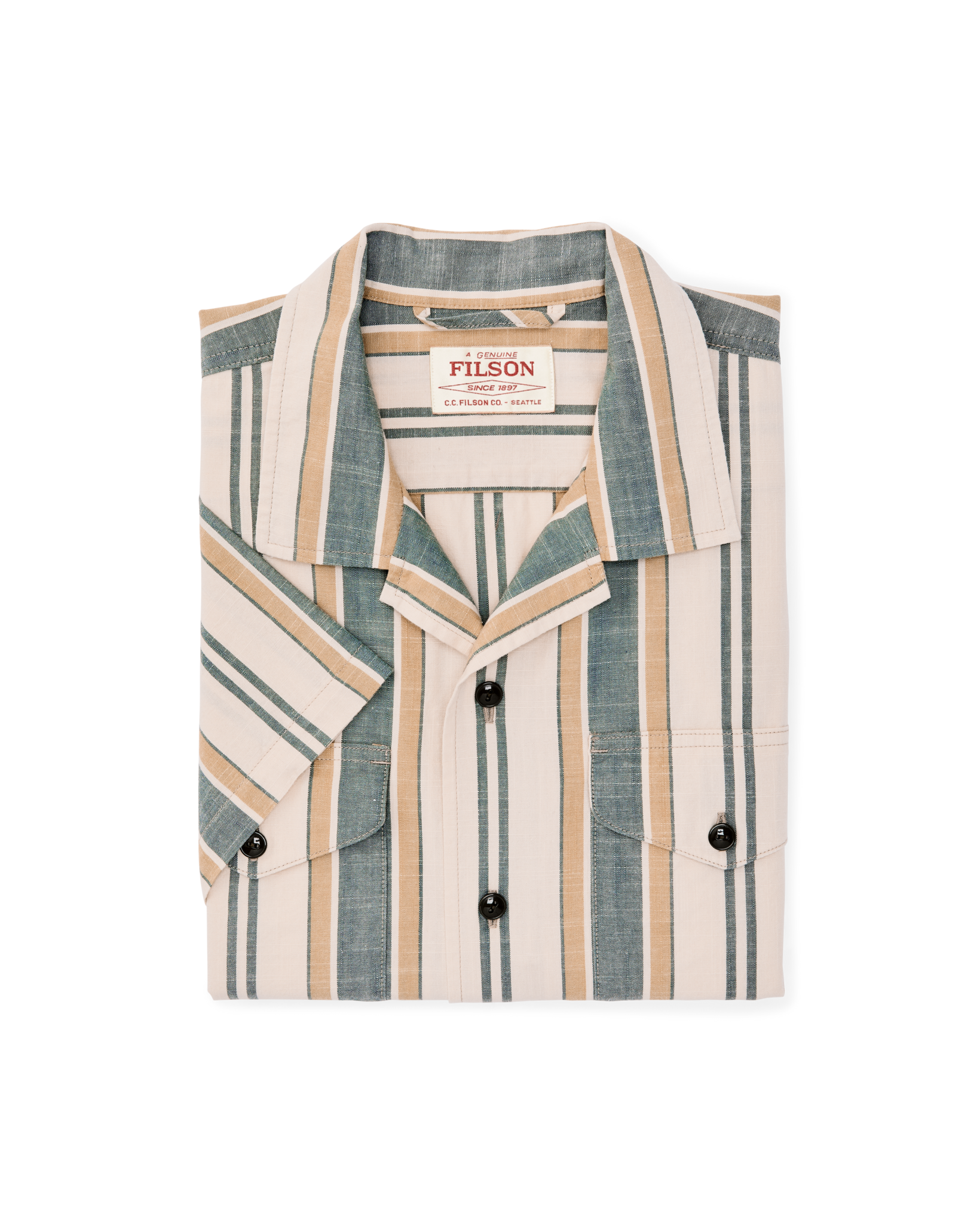 Chambray Camp Shirt - Natural / Khaki - Image 6