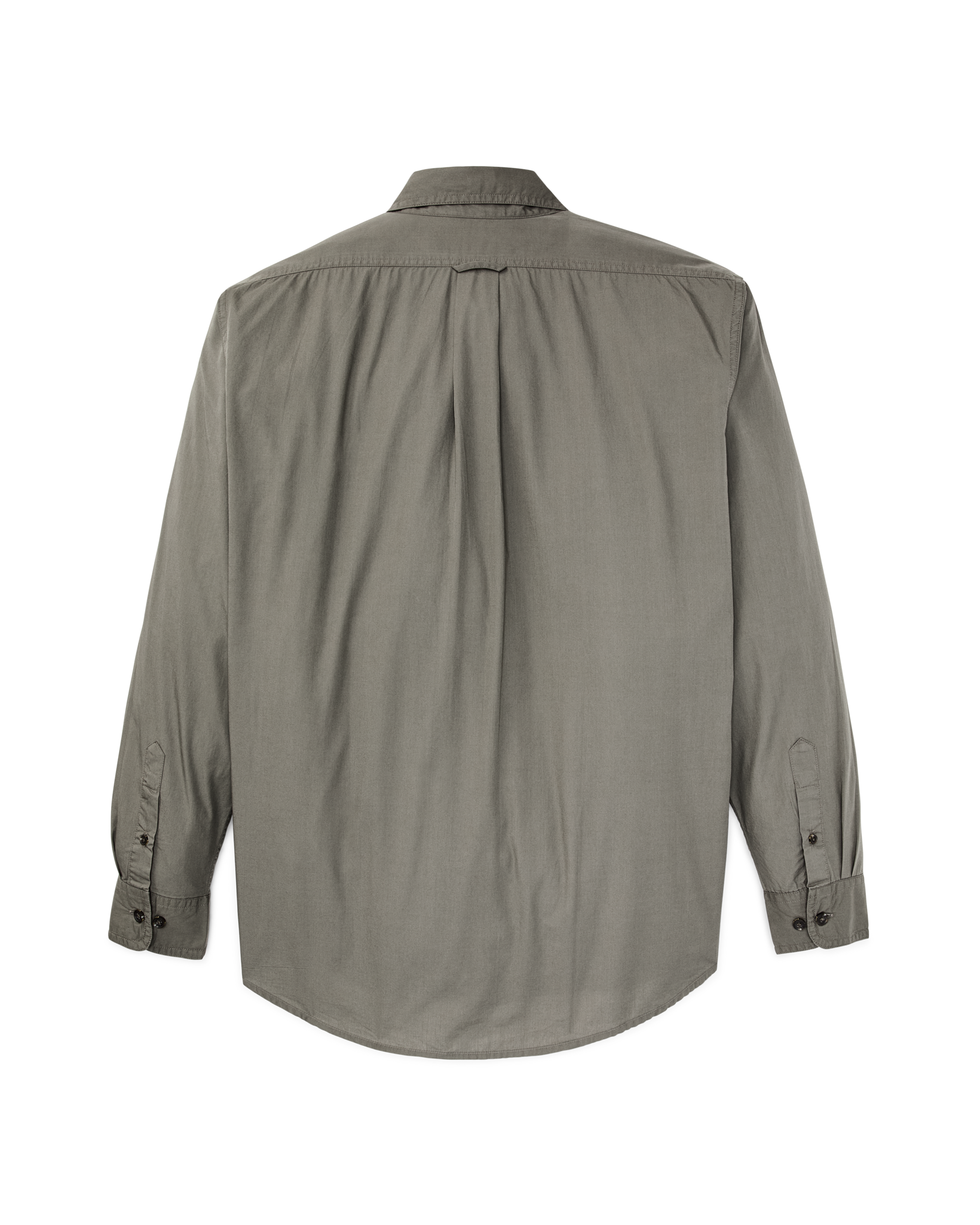 Washed Feather Cloth Shirt - Olive Gray - Image 2