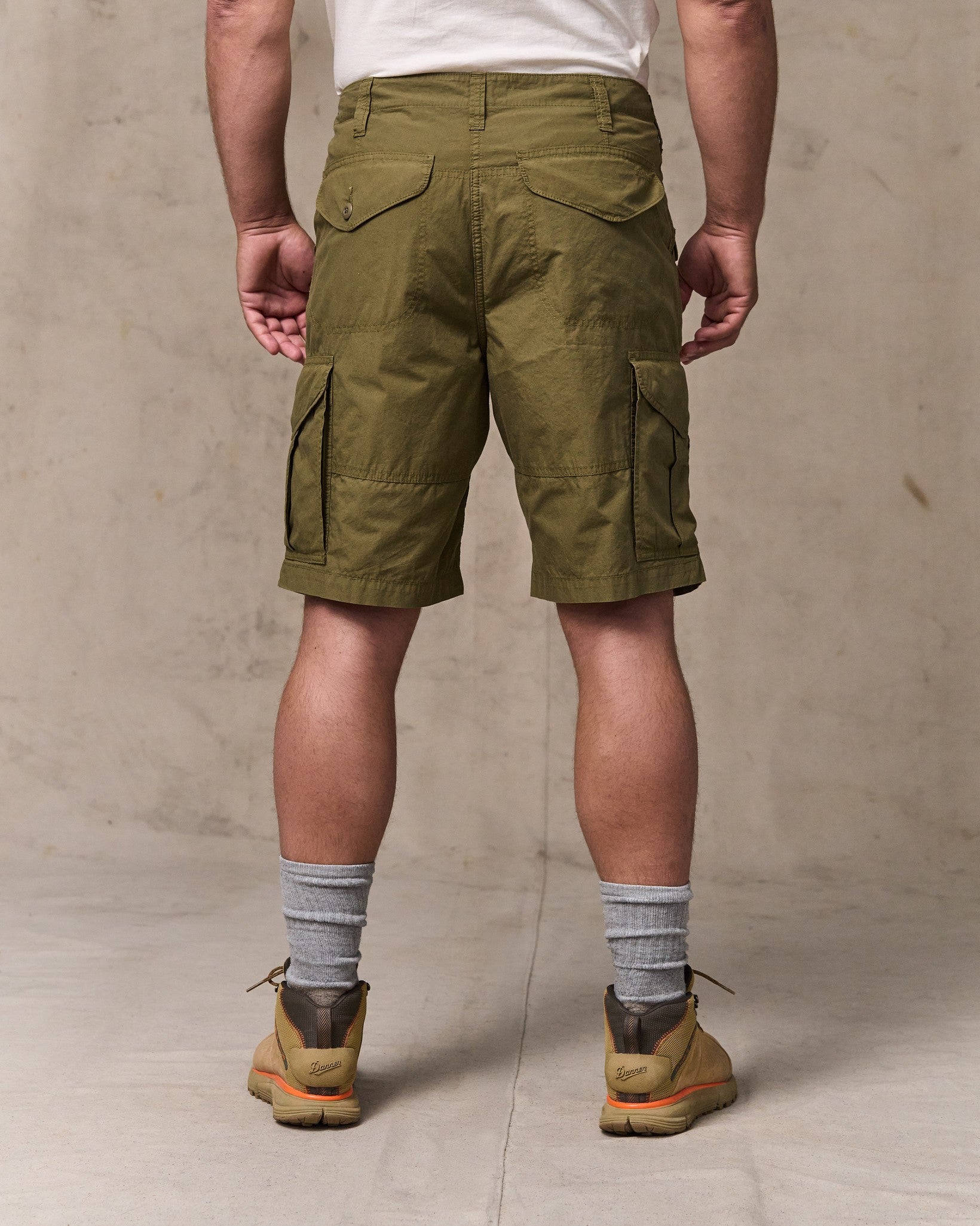 Tropical Poplin Cargo Short - Military Olive - Image 2