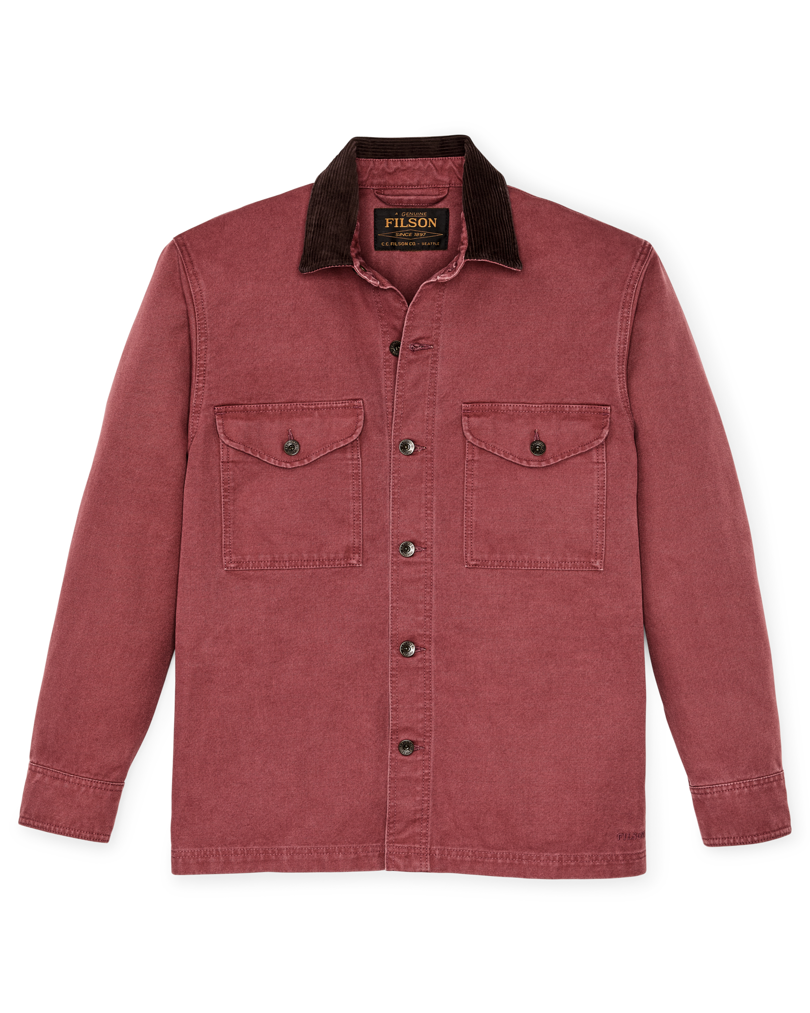 Rustic Canvas Jac-shirt - Red Rock - Image 6