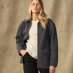 Women's Insulated Denim Outfitter Coat - Black