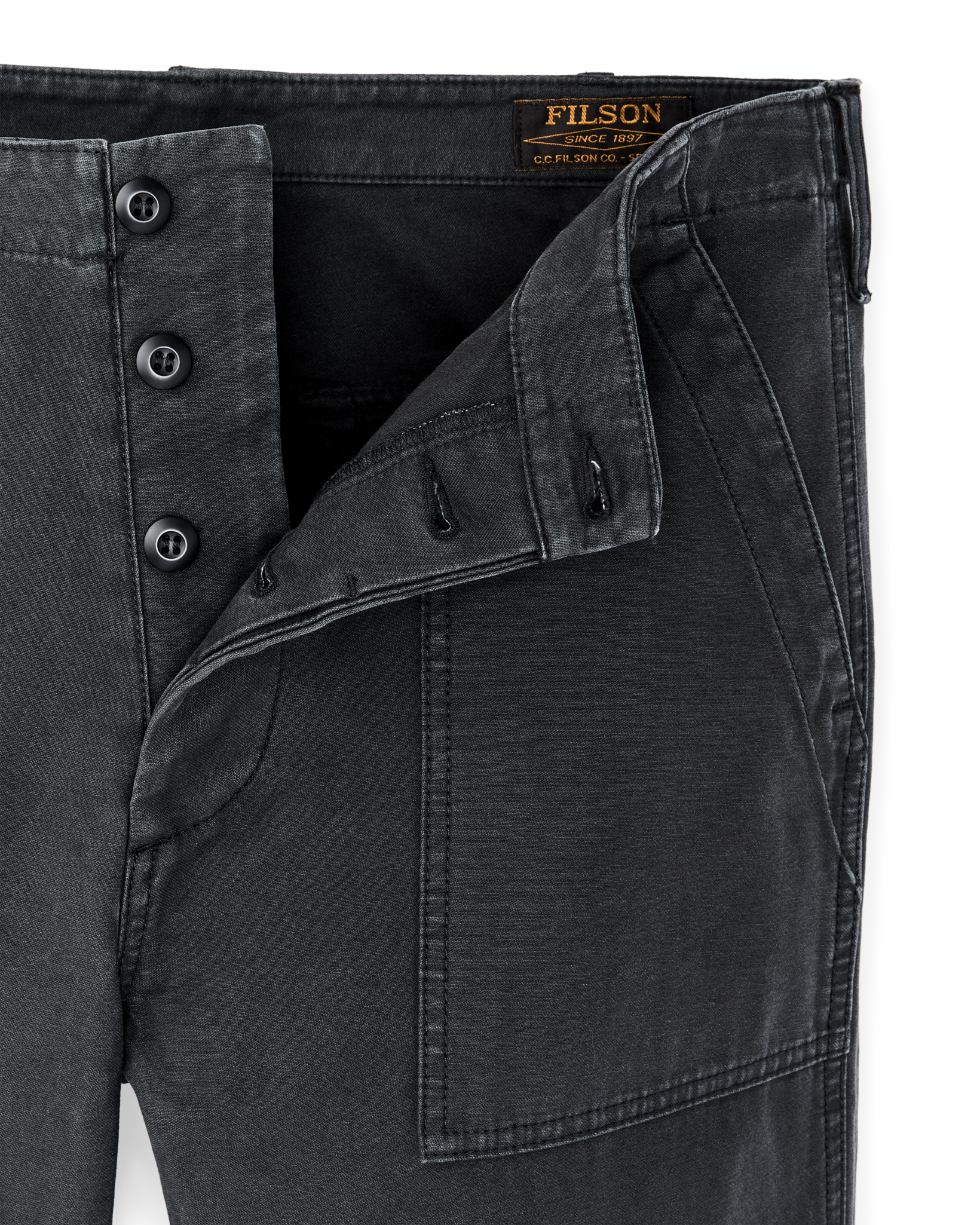 Field Supply Pants - Washed Faded Black - Image 7