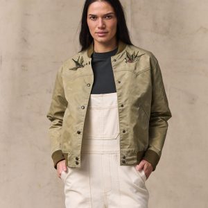 Women's Western Satin Jacket - Silver Sage