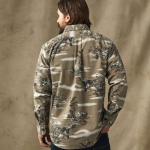 Alternative view of Field Flannel Shirt - Marsh Olive Print