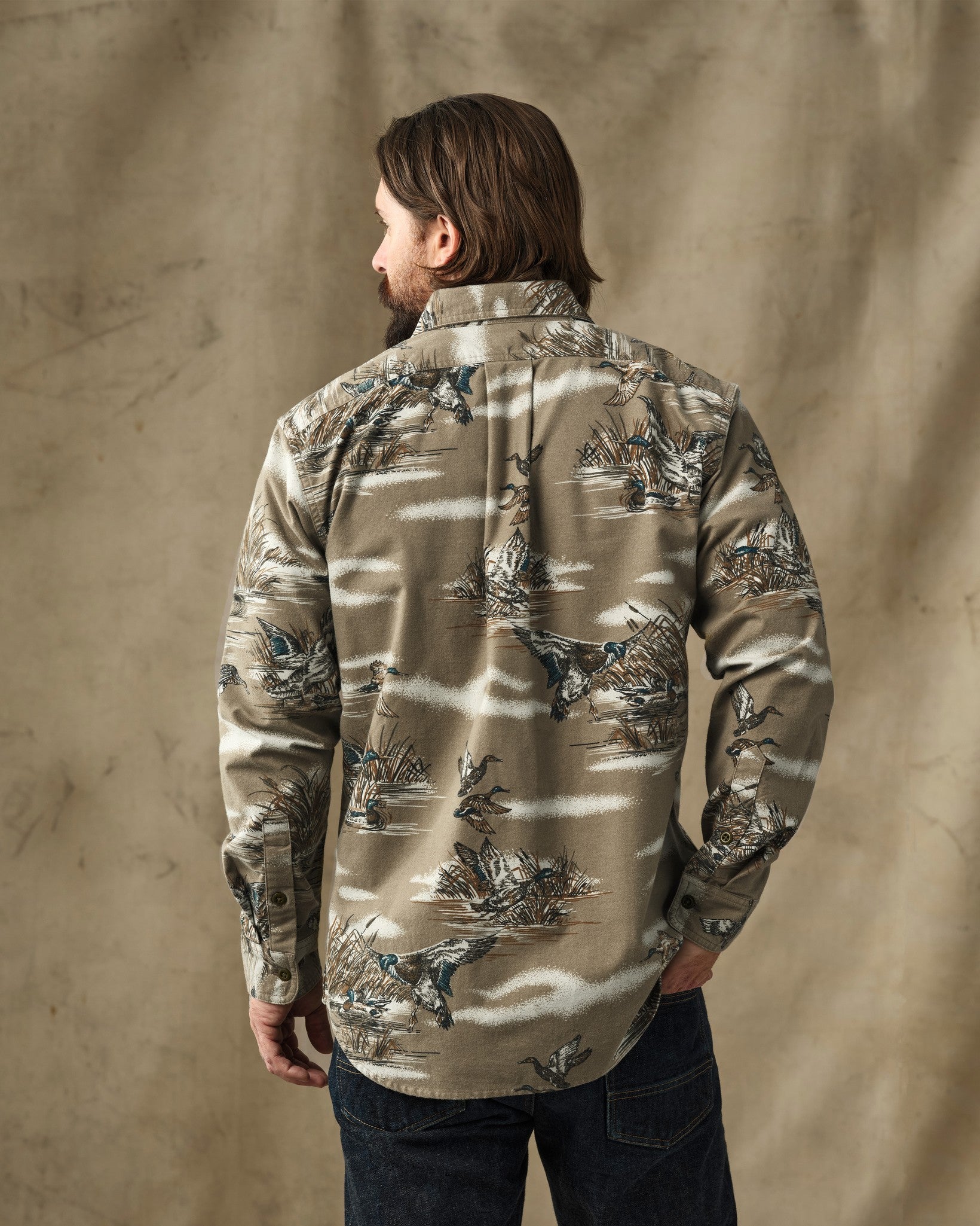 Field Flannel Shirt - Marsh Olive Print - Image 2