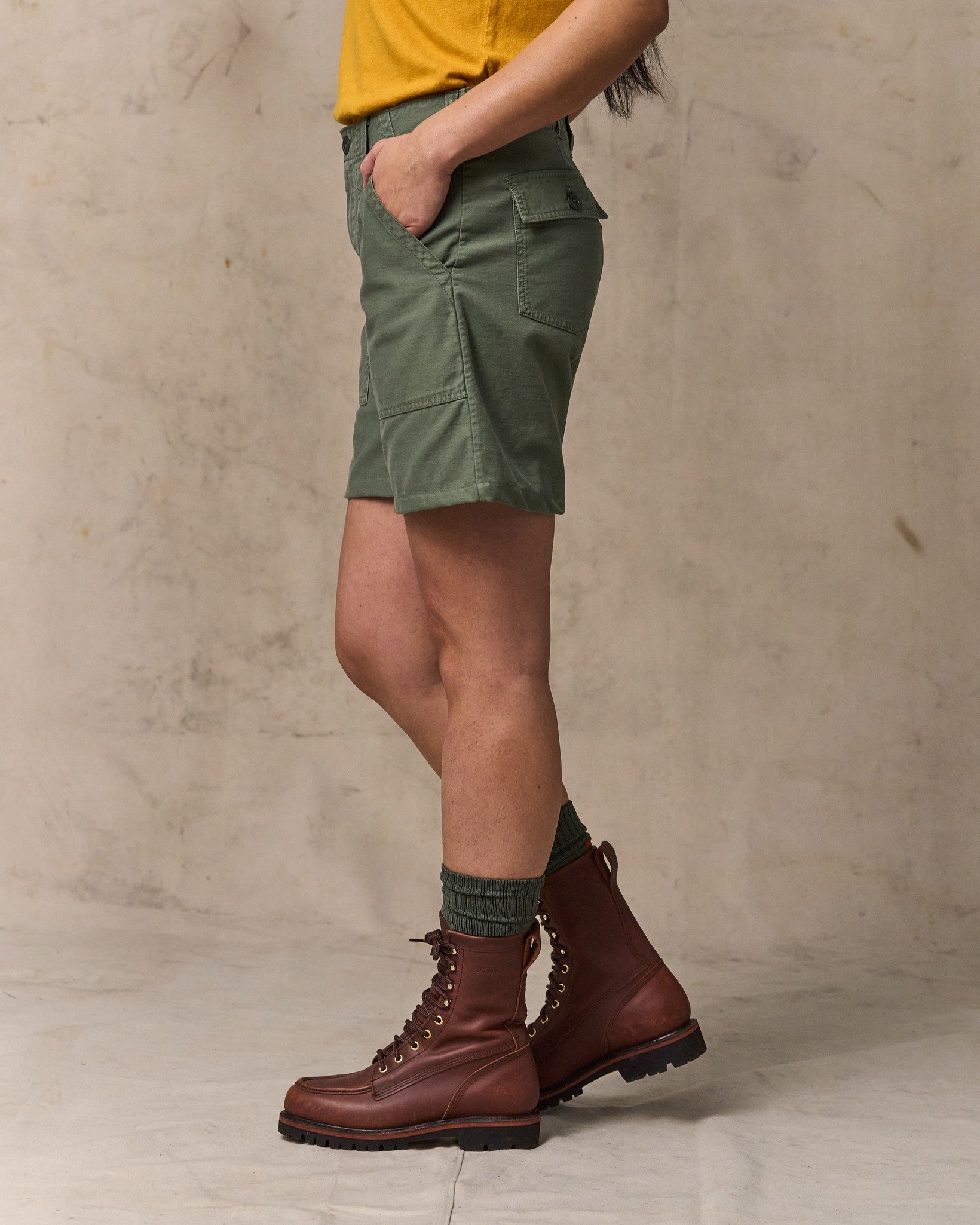 Women's Field Supply Shorts - Service Green - Image 3