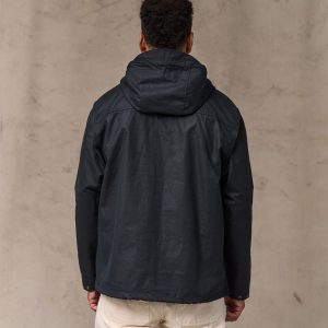 Alternative view of Shelter Cloth Waxed Anorak - Harbor Blue