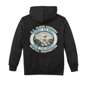 Alternative view of Prospector Graphic Hoodie - Faded Black / Moose