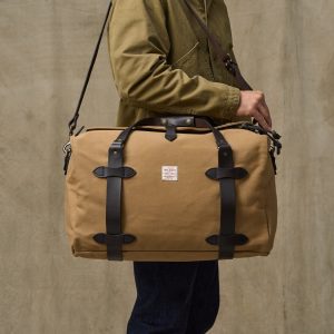 Medium Rugged Twill Duffle Bag - Tan